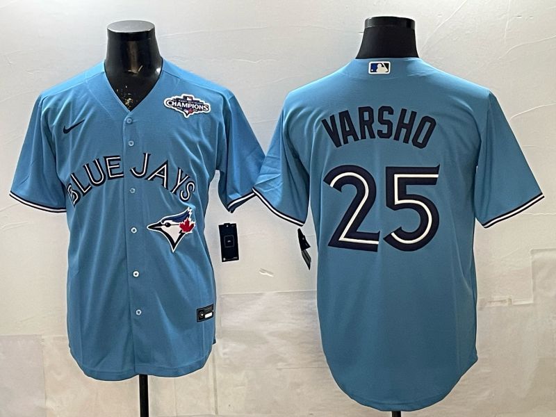 Men Toronto Blue Jays #25 Varsho Light Blue 2026 Nike Game MLB Jersey 0035->youth mlb jersey->Youth Jersey